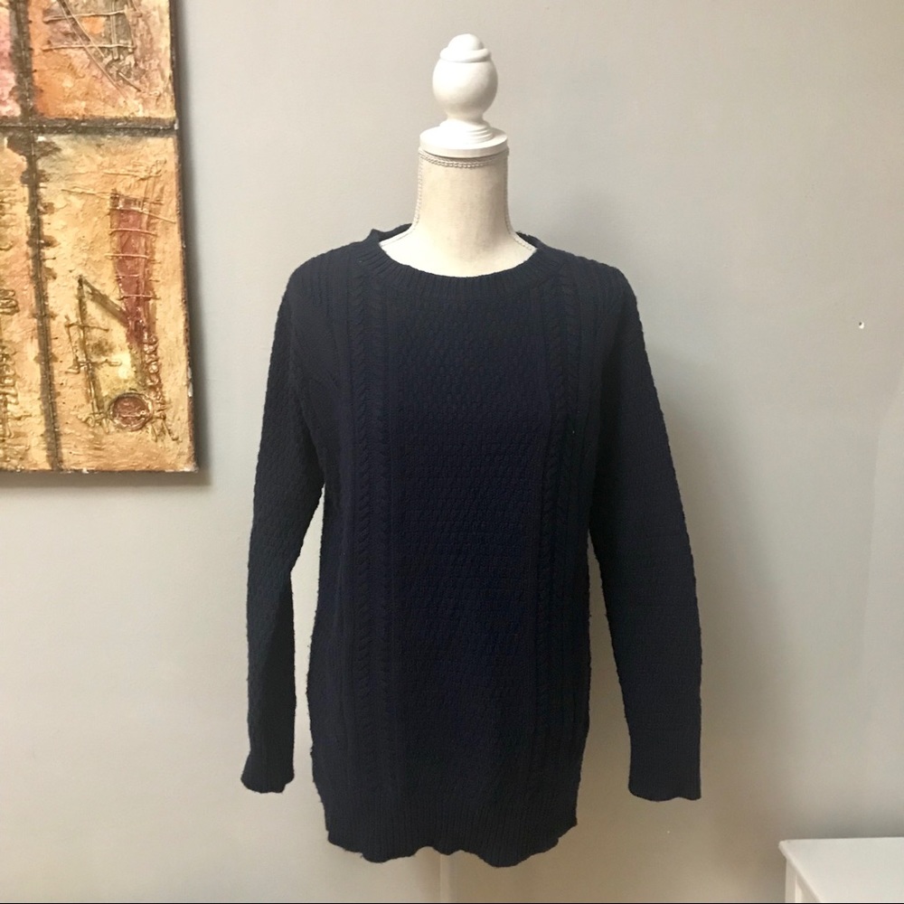 GAP Navy Cable Knit Sweater